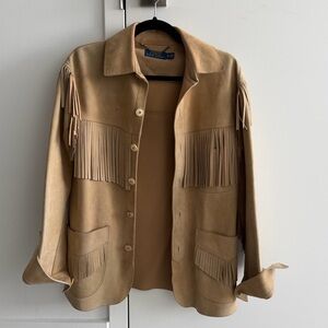Polo Ralph Lauren Women’s Fringe Suede Jacket
